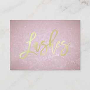 Goldene Lashes Terminkarte