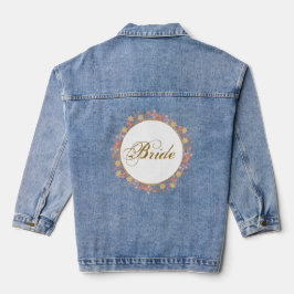 Goldene Lavendel Blume Blumenzitat Hochzeit Jeansjacke