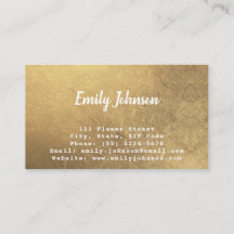 Goldene Leaf Style Solutions Business Card