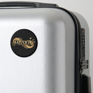 Goldene Leidenschaft – Luxus-Typografie Inspiriere Magnet