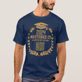 Goldene Leistung - Custom QR Code Class of 2024 T-Shirt