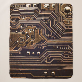 Goldene Leiterplatte. Elektronische Computerhardwa Sherpadecke