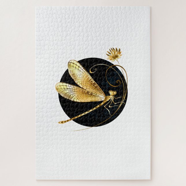 Goldene Libelle (Vertikal)