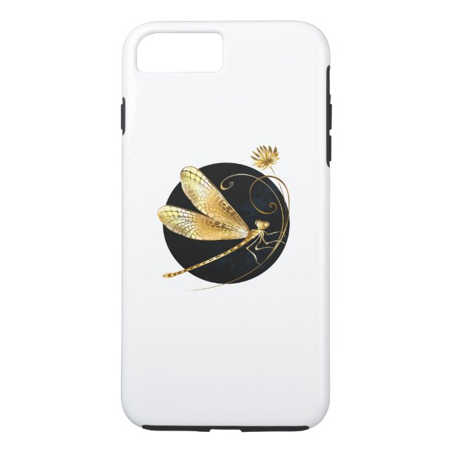 Goldene Libelle Case-Mate iPhone Hülle (Rückseite)