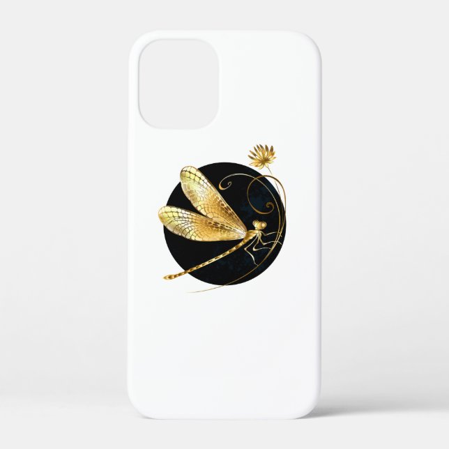 Goldene Libelle Case-Mate iPhone Hülle (Rückseite)