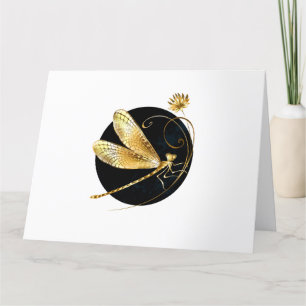 Goldene Libelle Dankeskarte