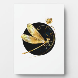 Goldene Libelle Fotoplatte