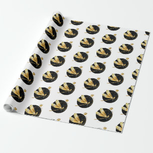 Goldene Libelle Geschenkpapier