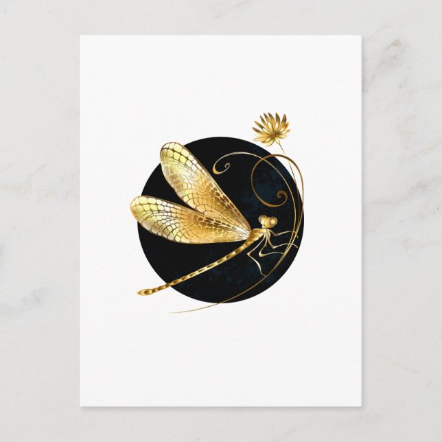 Goldene Libelle Hinweiskarte (Vorderseite)