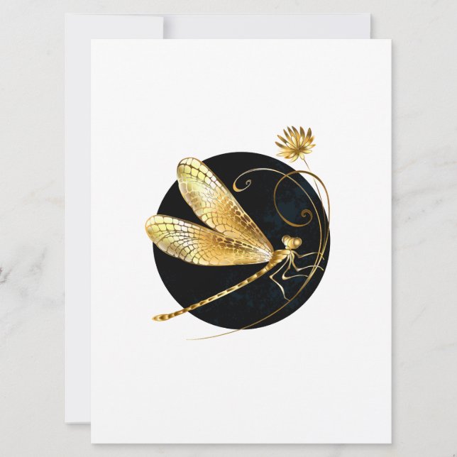 Goldene Libelle Karte (Vorderseite)