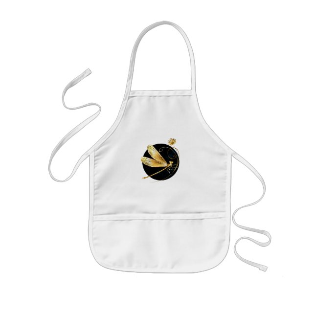 Goldene Libelle Kinderschürze (Vorne)