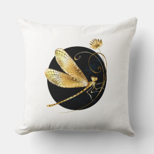 Goldene Libelle Kissen