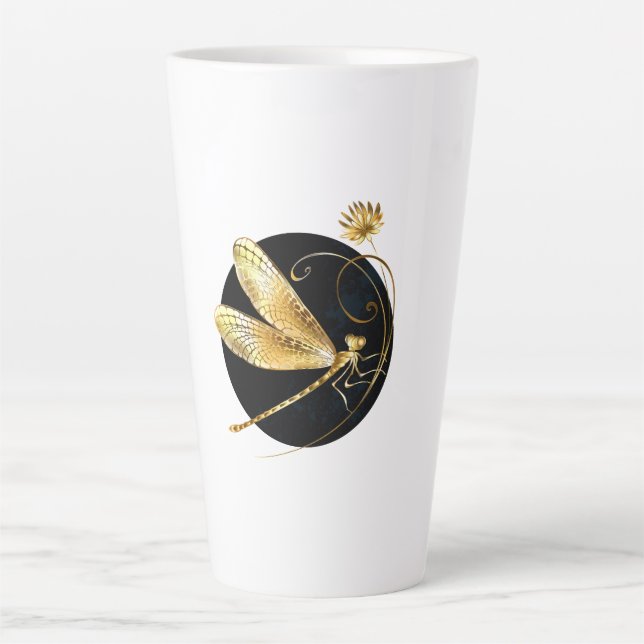 Goldene Libelle Milchtasse (Vorderseite)