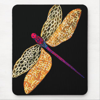 Goldene Libelle Mousepad
