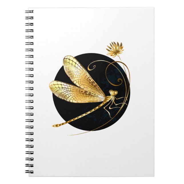 Goldene Libelle Notizblock (Vorderseite)