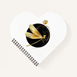 Goldene Libelle Notizbuch