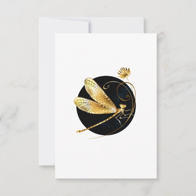 Goldene Libelle Save The Date (Vorderseite)