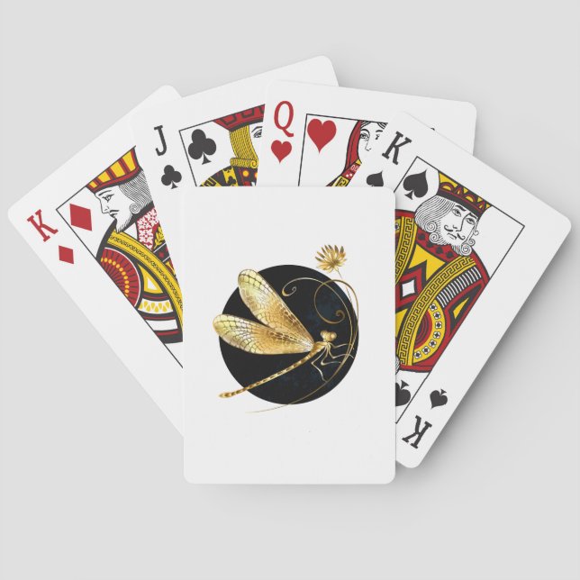 Goldene Libelle Spielkarten (Rückseite)