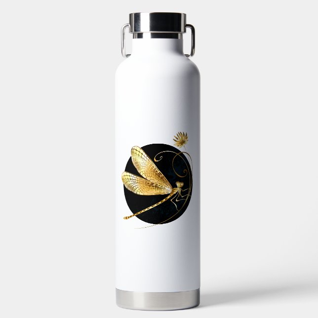 Goldene Libelle Trinkflasche (Vorderseite)