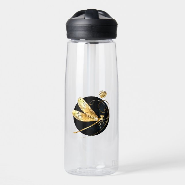 Goldene Libelle Trinkflasche (Vorne)