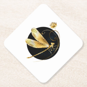 Goldene Libelle Untersetzer