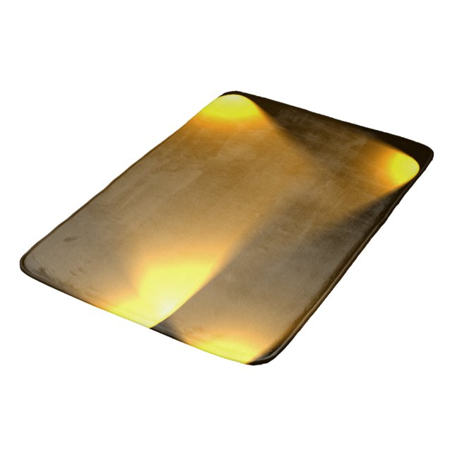 Goldene Lichter Badematte (Schrägansicht)