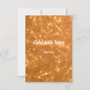 Goldene Lichter - Einladung