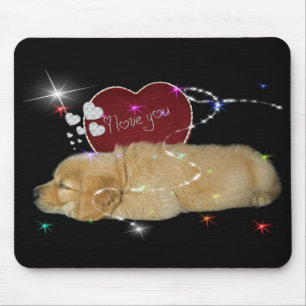 Goldene Liebe Mousepad