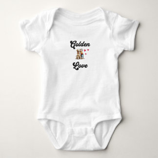Goldene Liebe - Perfektes Geschenk für Hunde liebe Baby Strampler