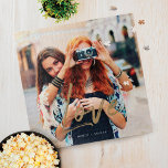 Goldene Liebe Pinselskriptüberlagerung für mehrere<br><div class="desc">Cherish and fang a special memory with our stylish "Love" jigsaw puzzle. Our design feature a full foto layout to display your own special foto memory with "Love" displayed over the foto in a stylish trendy falsch gold brush script typography. Personalized with your names.</div>