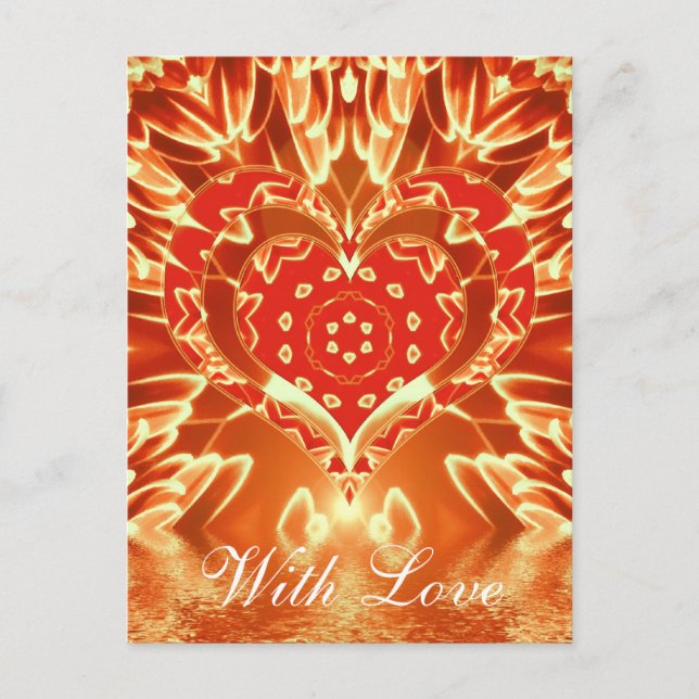 Goldene Liebe Postkarte (Vorderseite)