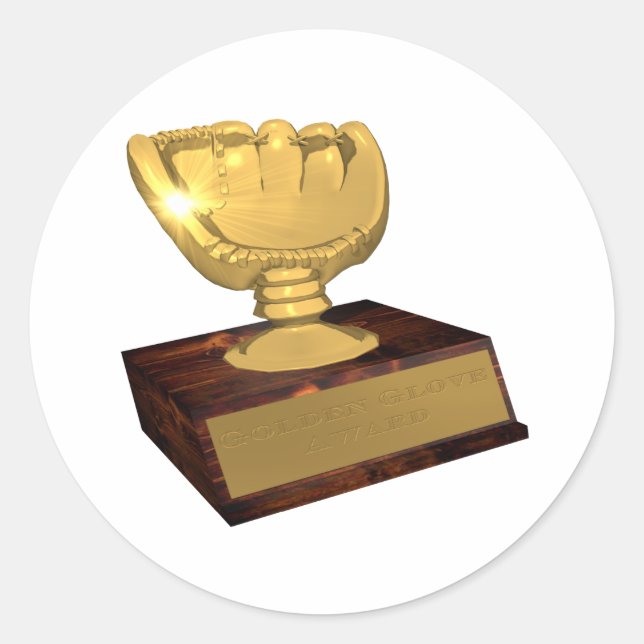 Goldene Liebe Runder Aufkleber (Vorderseite)