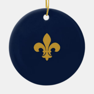 Goldene Lilie Keramikornament