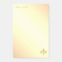 Goldene Lilie über die goldene Gradient Post-it ni