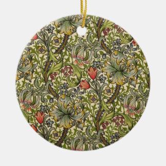 Goldene Lilie William Morriss Keramikornament