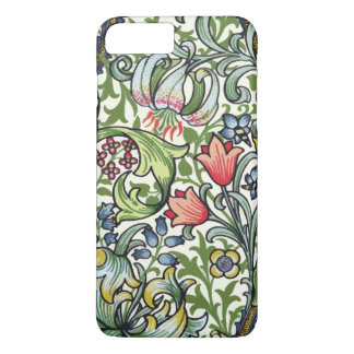 Goldene Lilien-Blumenchintz-Muster William Morriss Case-Mate iPhone Hülle