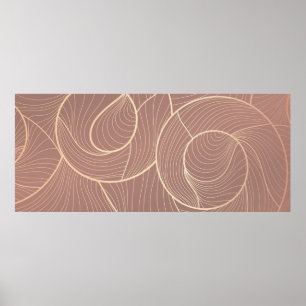 Goldene Linien Muster Hintergrund. Luxus-Goldlinie Poster