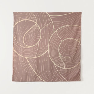 Goldene Linien Muster Hintergrund. Luxus-Goldlinie Wandteppich