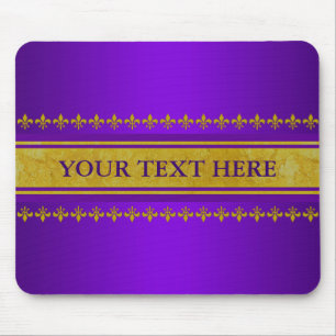 Goldene Lippengrenze + Ihr Text und Ihr Hintergrun Mousepad