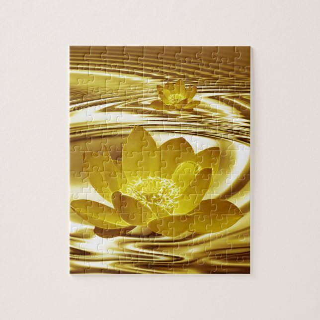 Goldene Lotus-Blume (Vertikal)