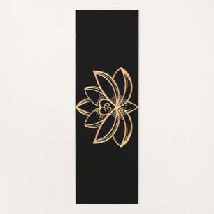 Goldene Lotus Yogamatte
