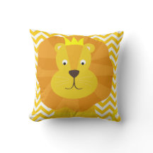 Goldene Löwe auf der goldenen und weißen Zickzack