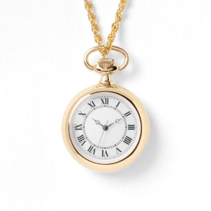 Goldene Luxusuhr mit römischen Ziffern Armbanduhr