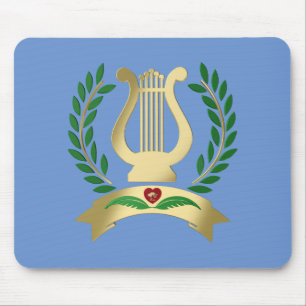 Goldene Lyre Mousepad