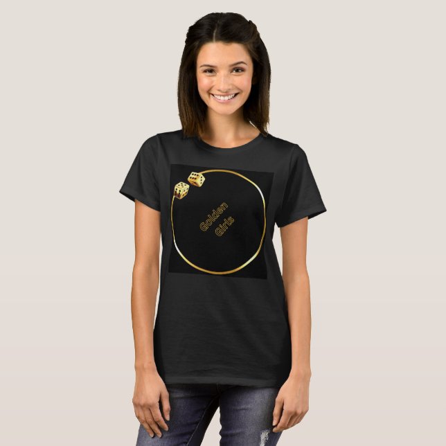 goldene Mädchen T-Shirt (Vorne ganz)