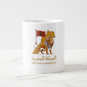 "Goldene Majestät Marokkos   Löwe & Arabisches Kön Jumbo-Tasse