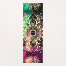 Goldene Mandala Wasserfarbennebel