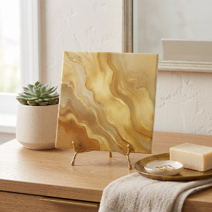 Goldene Marmor-Achat Fliese