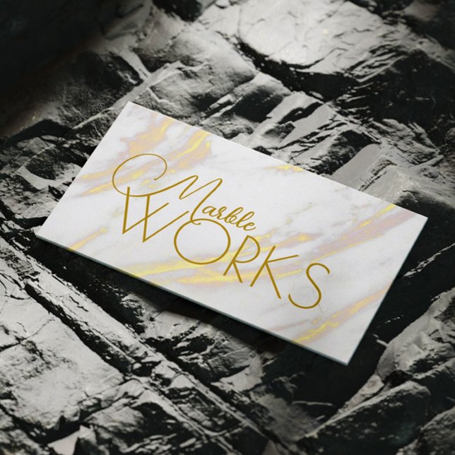 Goldene Marmorbäume Visitenkarte (Perfect for business)