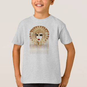 Goldene Maske Mardi Gras Bio T - Shirt